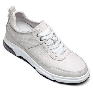 US9 CHAMARIPA 8cm/ 3.15" men Elevator Shoes Height Increasing white Sneaker